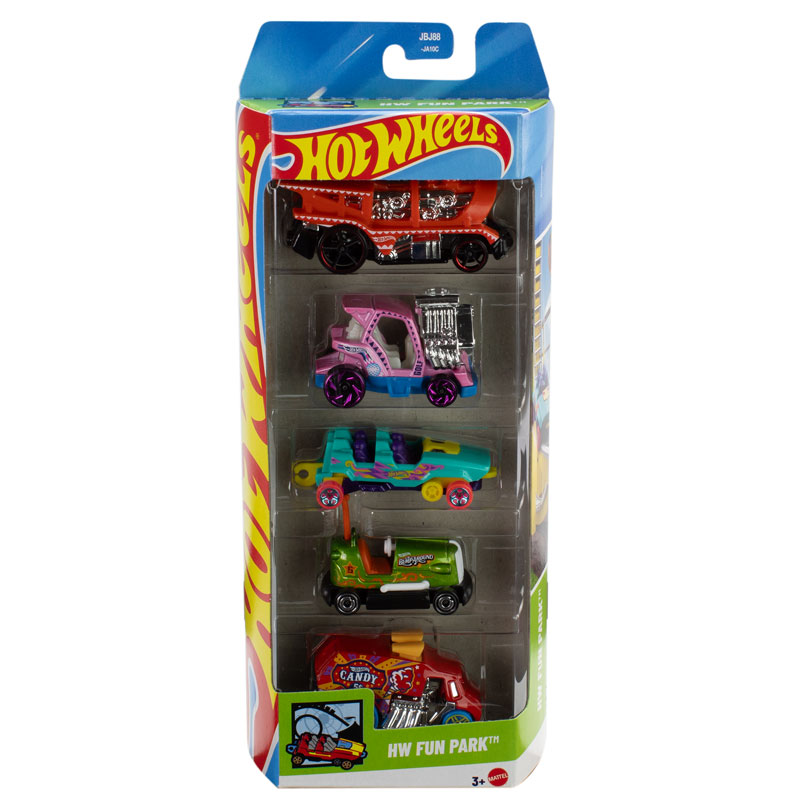Mattel Hot Wheels – Αυτοκινητάκια 1:64 Σετ Των 5, HW Fun Park JBJ88 (01806)