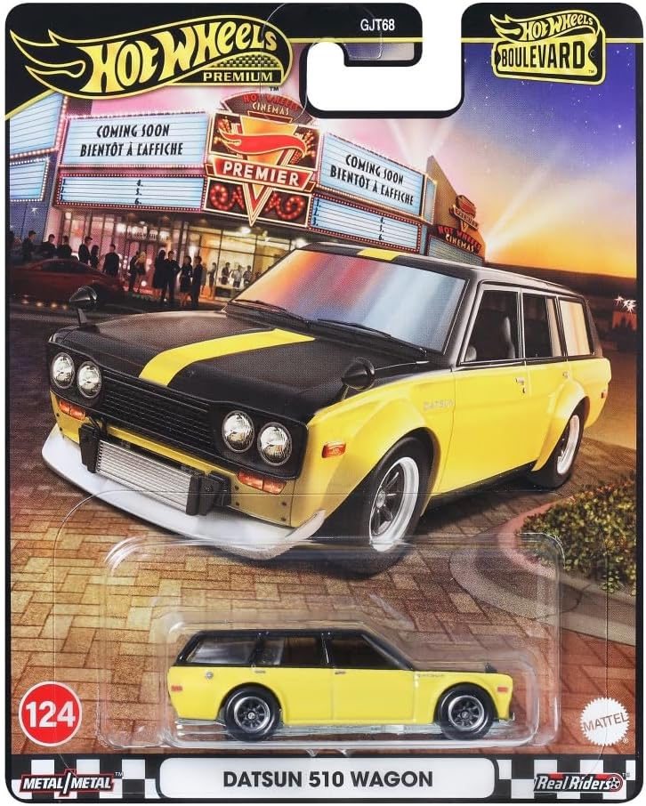 Mattel Hot Wheels - Αυτοκινητάκι Premium Boulevard, Datsun 510 Wagon N124 JBL21 (GJT68)