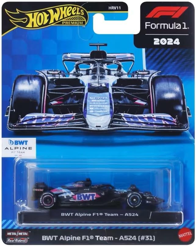 Mattel Hot Wheels - Premium Formula 1 2024, BWT Alpine F1 Team - A524 (#31) JBM09 (HRV11)