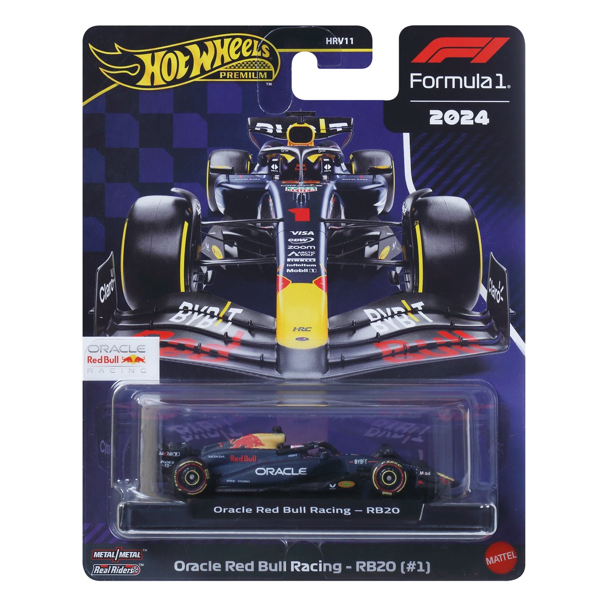 Mattel Hot Wheels - Premium Formula 1 2024, Oracle Red Bull Racing - RB20 (#1) JBM12 (HRV11)
