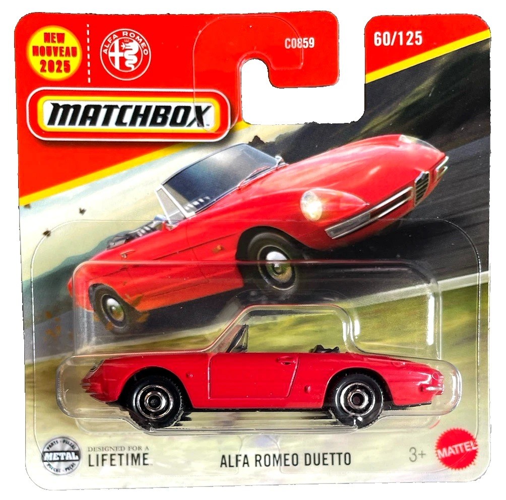 Mattel Matchbox - Αυτοκινητάκι, '67 Alfa Romeo Duetto (60/125) JBR60 (C0859)