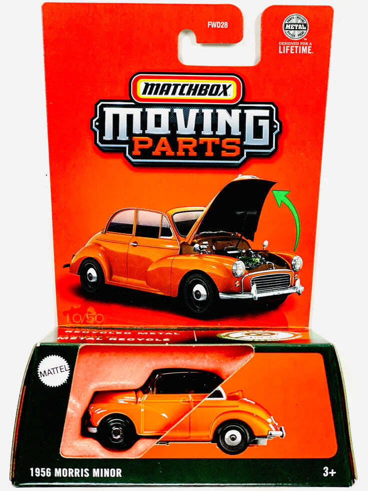 Mattel Matchbox - Moving Parts, 1956 Morris Minor JBW78 (FWD28)