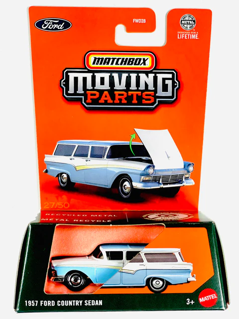 Mattel Matchbox - Moving Parts, 1957 Ford Country Sedan JBX00 (FWD28)