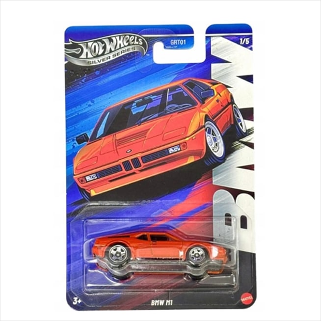 Mattel Hot Wheels - Αυτοκινητάκι Silver Series, BMW M1 (1/5) JBY59 (GRT01)