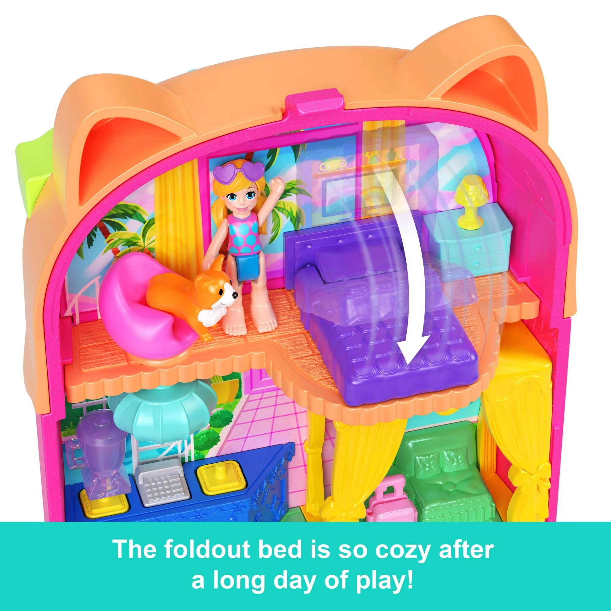 Mattel Polly Pocket - Kitty Popsicle Resort Compact JCB17 (JFG56)