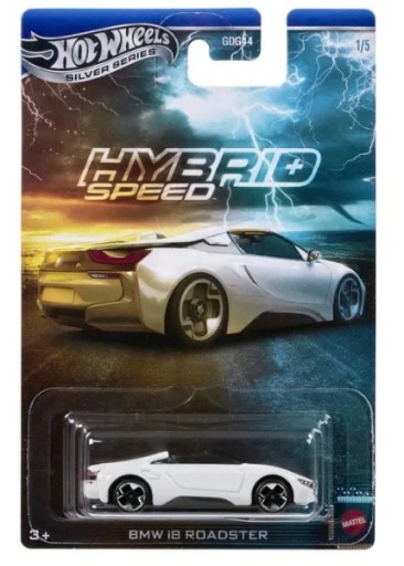 Mattel Hot Wheels - Αυτοκινητάκι , Silver Series Hybrid Speed , BMW i8 Roadster JCB76 (JDY87)