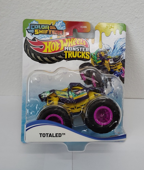 Mattel Hot Wheels - Monster Trucks, Color Shifters, Totaled JCH03 (HGX06)