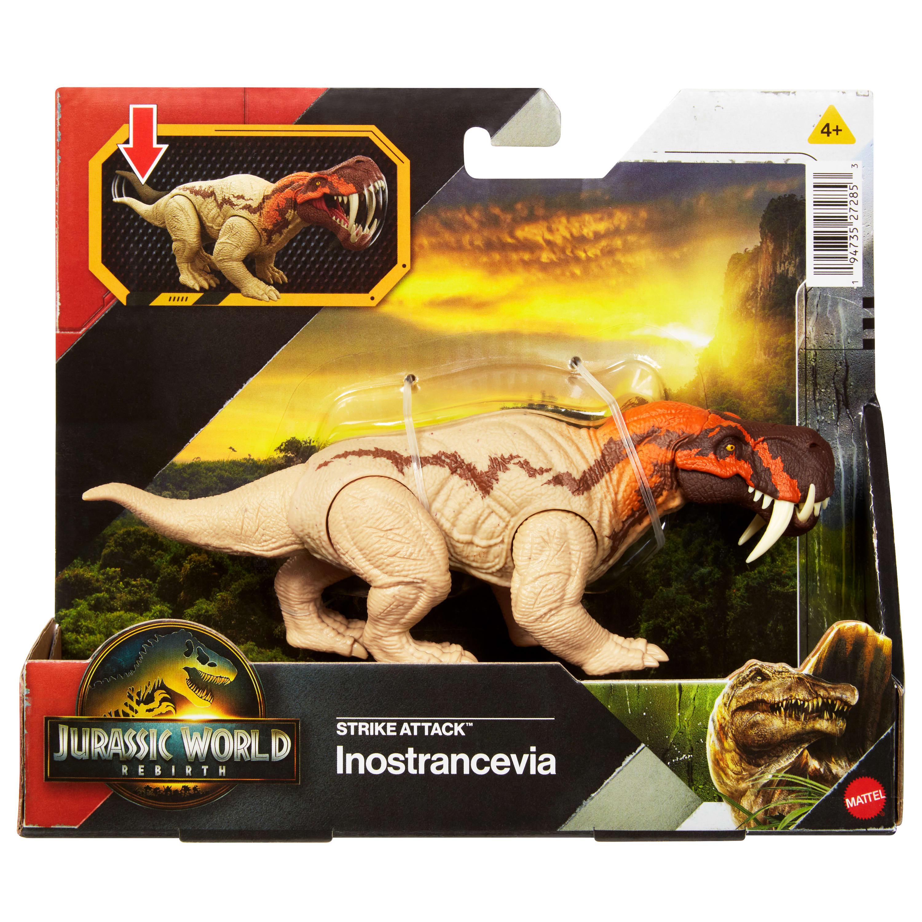 Mattel Jurassic World - Rebirth Strike Attack, Inostrancevia JCL58 (JGB77) Mattel Jurassic World - Rebirth Strike Attack, Inostrancevia JCL58 (JGB77)