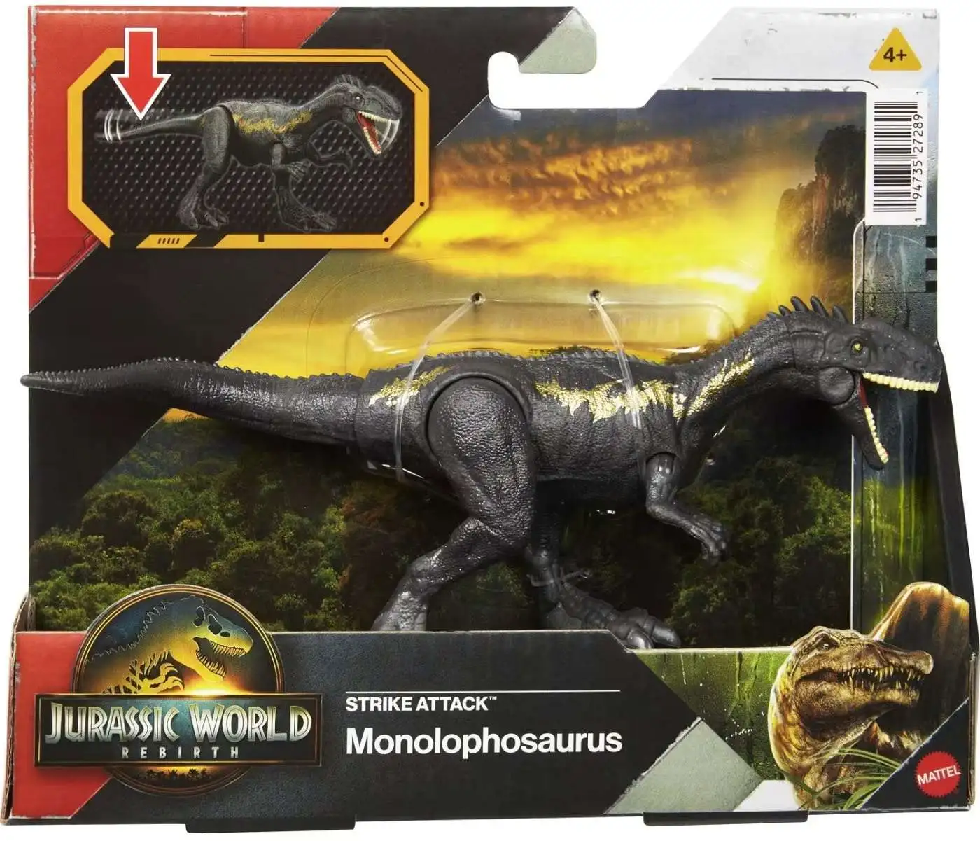 Mattel Jurassic World - Rebirth Strike Attack, Monolophosaurus JCL60 (JGB77) Mattel Jurassic World - Rebirth Strike Attack, Monolophosaurus JCL60 (JGB77)