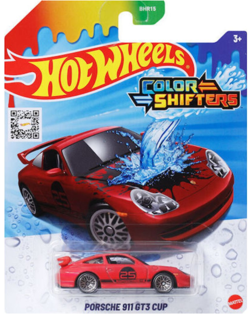 Mattel Hot Wheels - Color Shifters, Porsche 911 GT3 Cup JCM36 (BHR15)