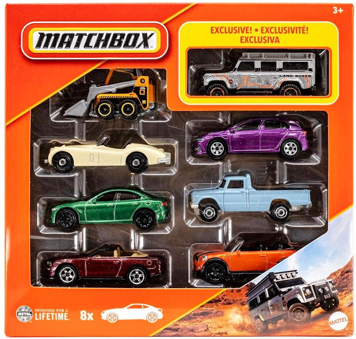 Mattel Matchbox - Αυτοκινητάκια Σετ Των 8 JCT83 (HVR81)