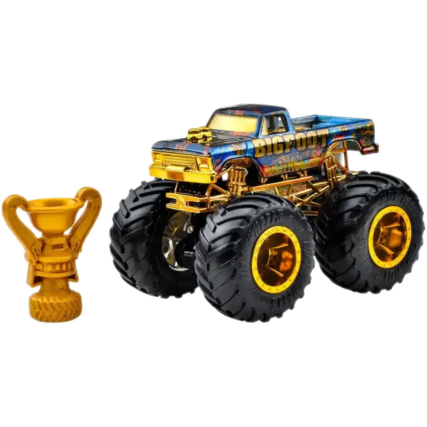 Mattel Hot Wheels - Monster Trucks, 50 Bigfoot Trophy Champions , Bigfoot JDV97 (JDV96)