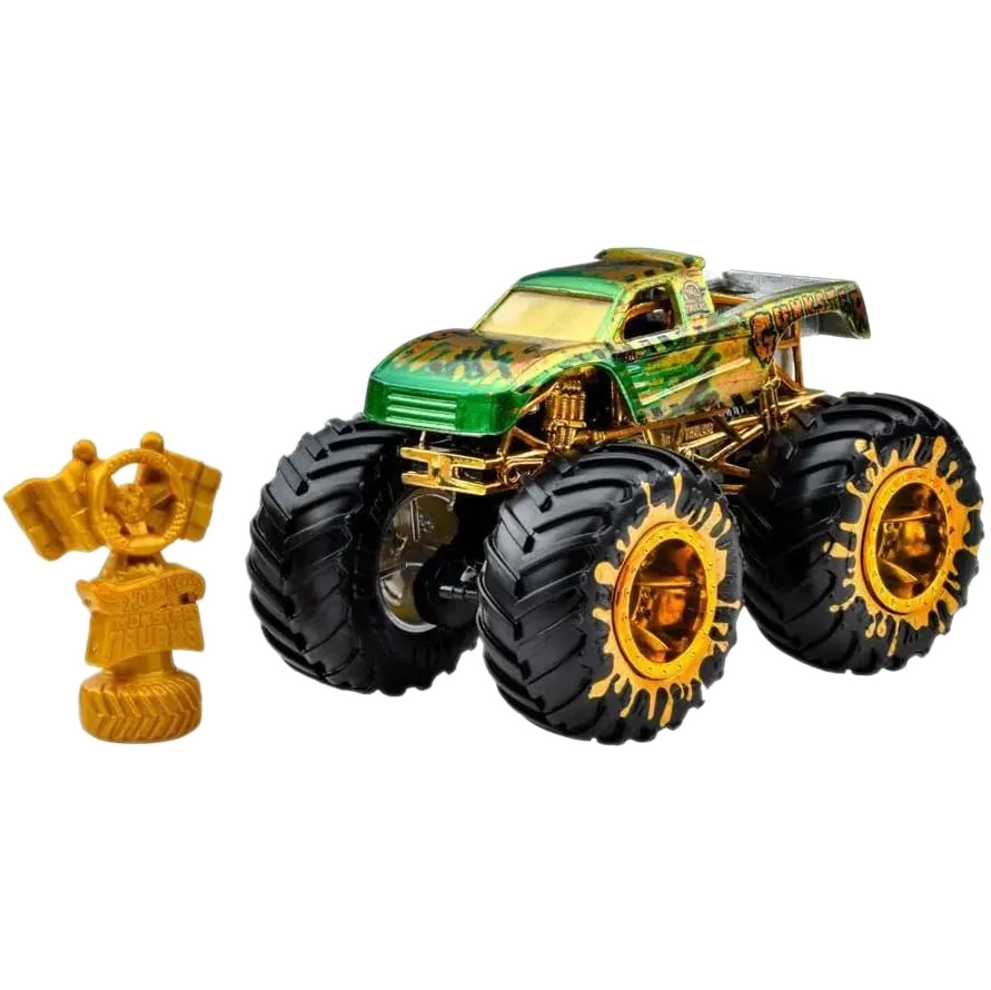 Mattel Hot Wheels - Monster Trucks, 50 Bigfoot Trophy Champions , Gunkster JDV99 (JDV96)