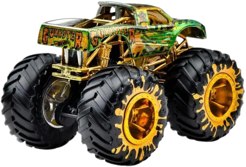 Mattel Hot Wheels - Monster Trucks, 50 Bigfoot Trophy Champions , Gunkster JDV99 (JDV96)