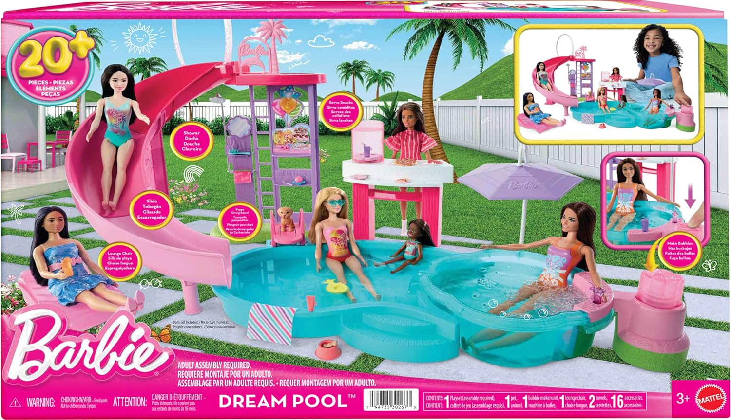 Mattel Barbie - Dream Pool Playset JFP01