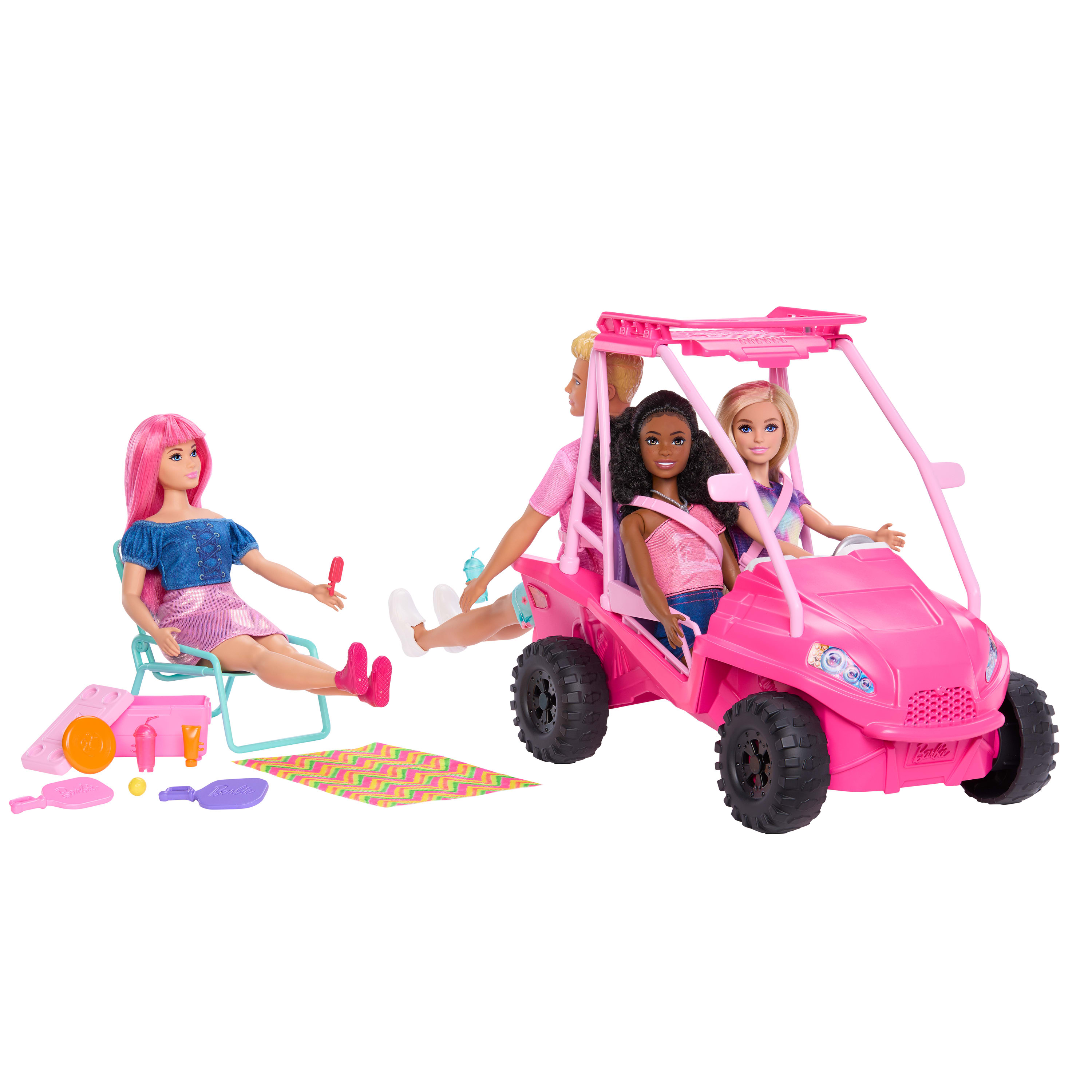 Mattel Barbie - Barbie Mysteries, Beach Detectives, Ultimate Beach Buggy JFV68