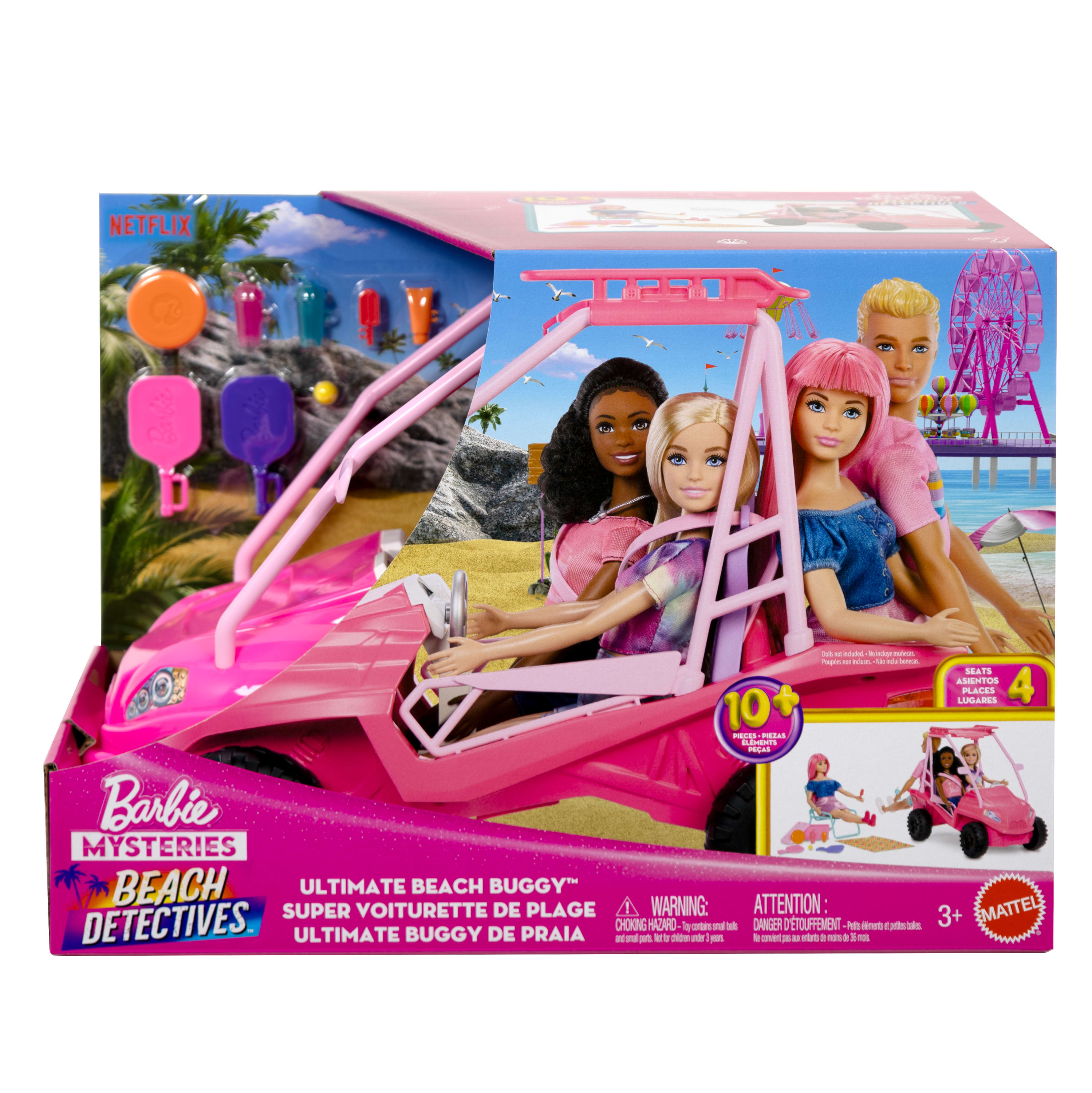Mattel Barbie - Barbie Mysteries, Beach Detectives, Ultimate Beach Buggy JFV68