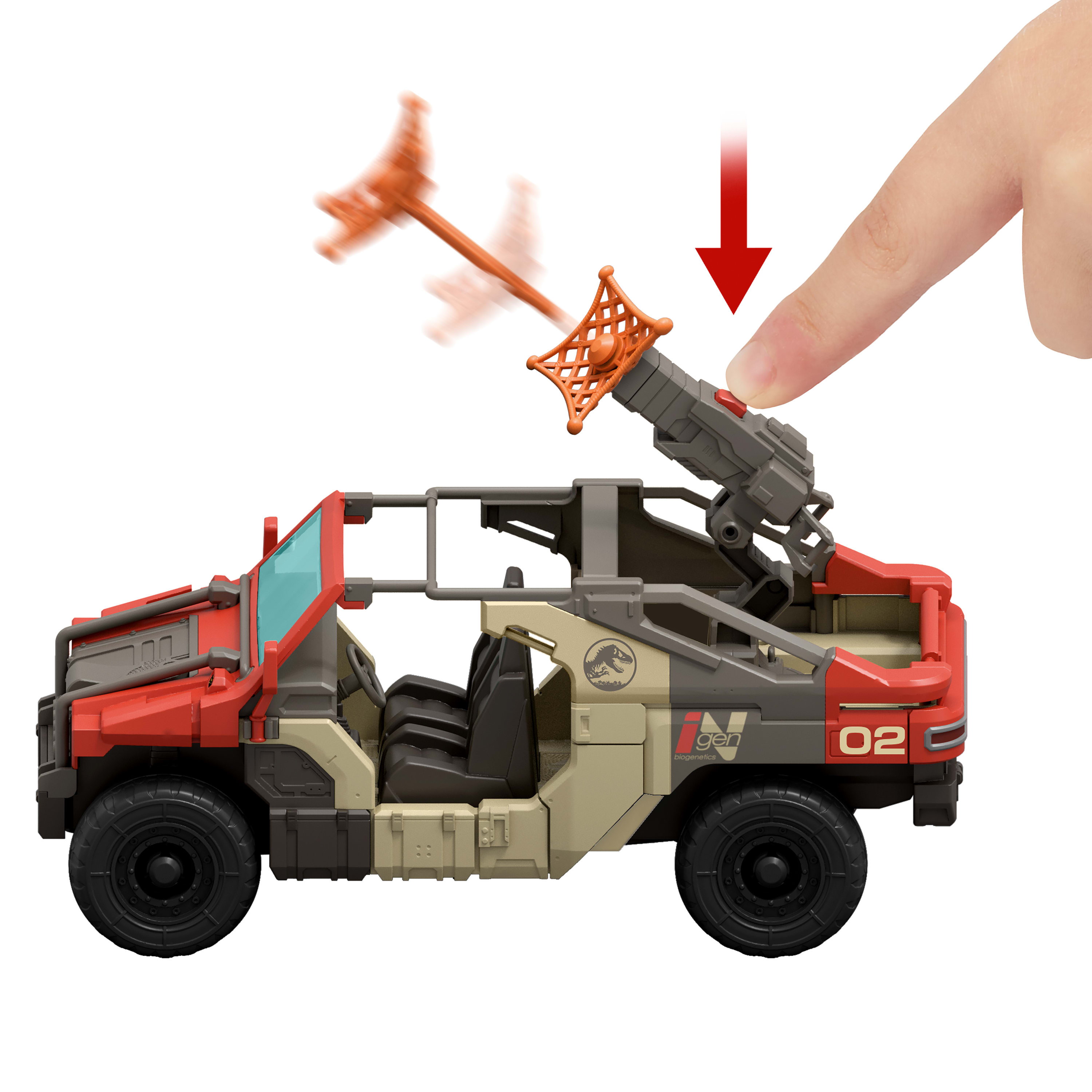  Mattel Jurassic World - Rebirth, Launch ‘N Battle Vehicle Set JGB59