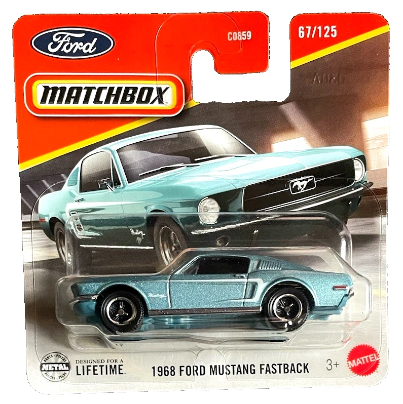 Mattel Matchbox - Αυτοκινητάκι, 1968 Ford Mustang Fastback (67/125) JHN47 (C0859)