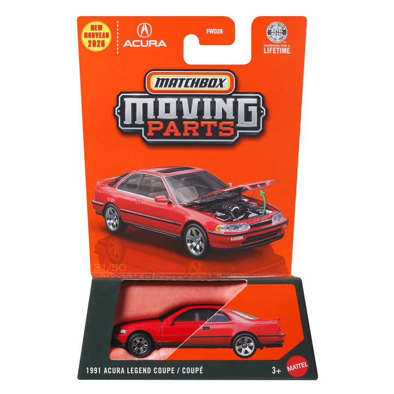 Mattel Matchbox - Moving Parts, 1991 Acura Legend Coupe JHV39 (FWD28)