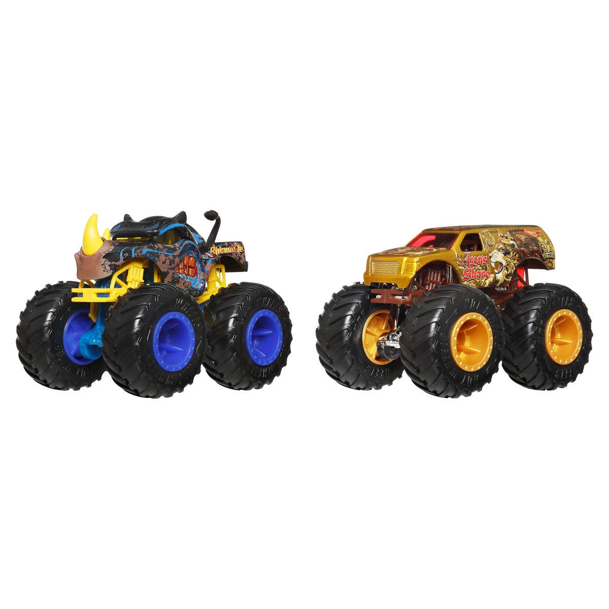 Mattel Hot Wheels - Monster Trucks, Rhinomite Vs Lion's Share JHY82 (FYJ64)