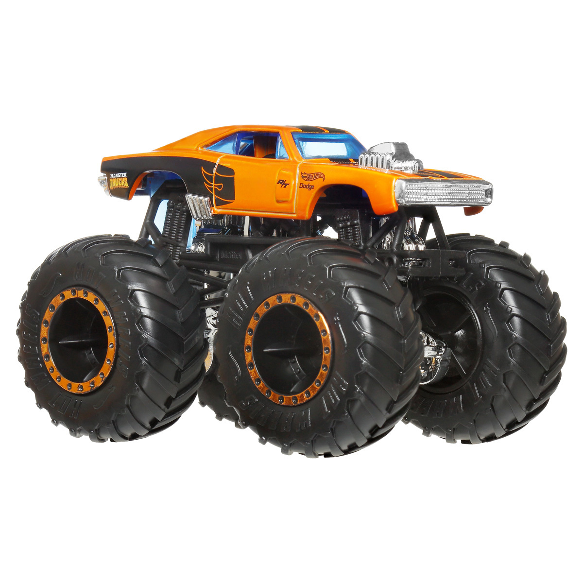 Mattel Hot Wheels - Monster Trucks, Slam Prix Vs Dodge Charger JHY87 (FYJ64)