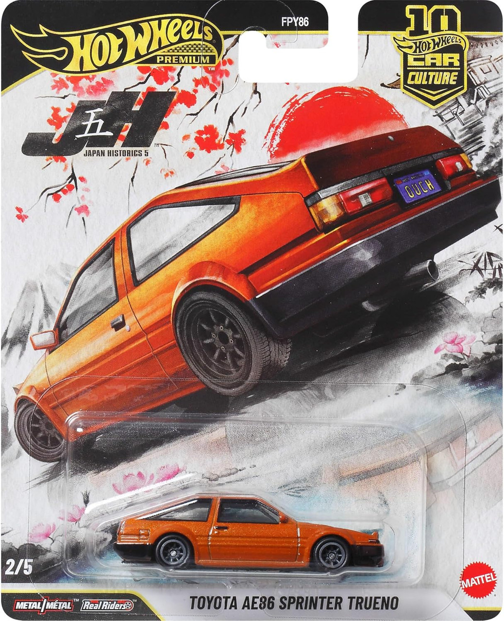 Mattel - Hot Wheels Premium, Car Culture, Toyota AE86 Sprinter Trueno JKF10 (FPY86)