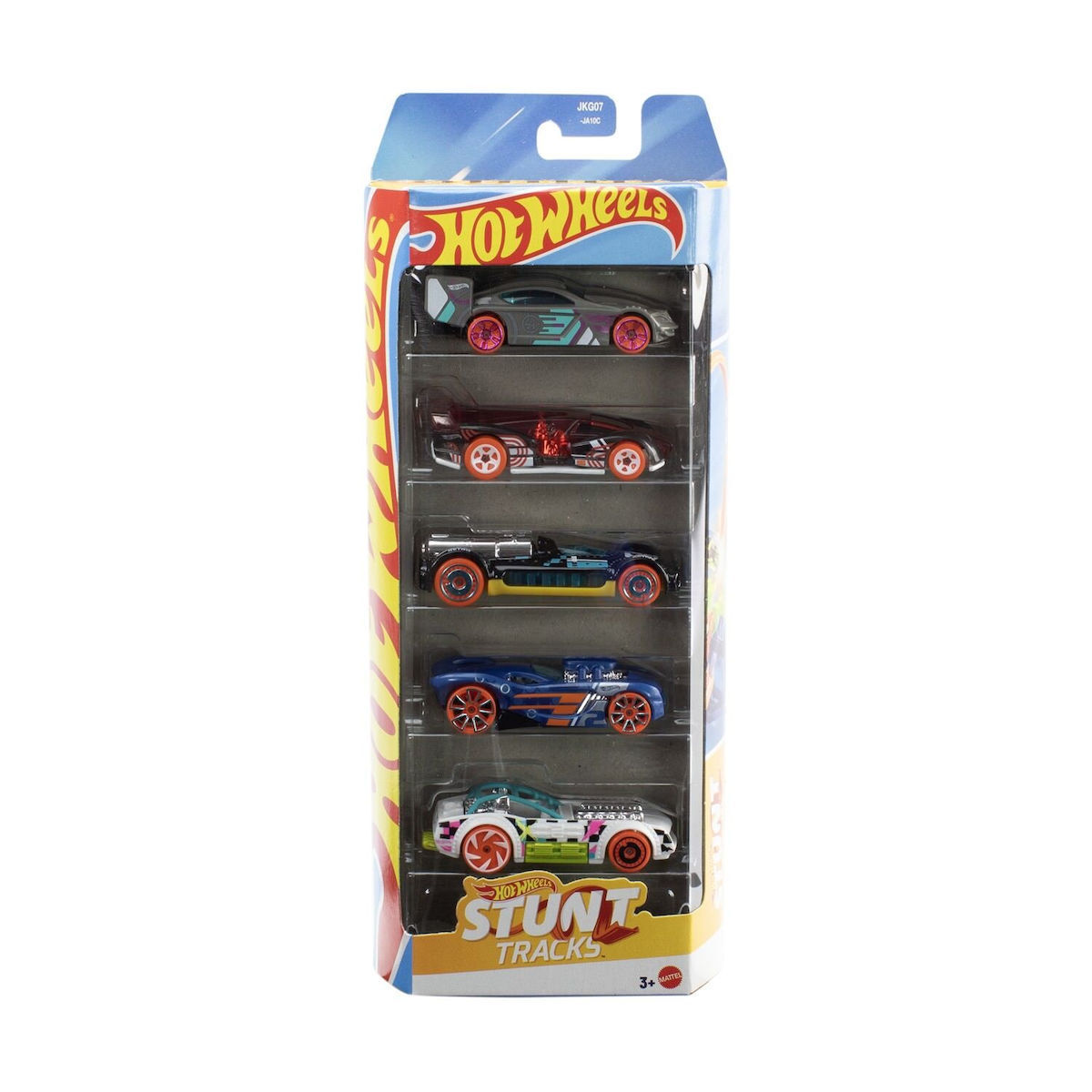 Mattel Hot Wheels – Αυτοκινητάκια 1:64 Σετ Των 5, Stunt Tracks JKG07 (01806)