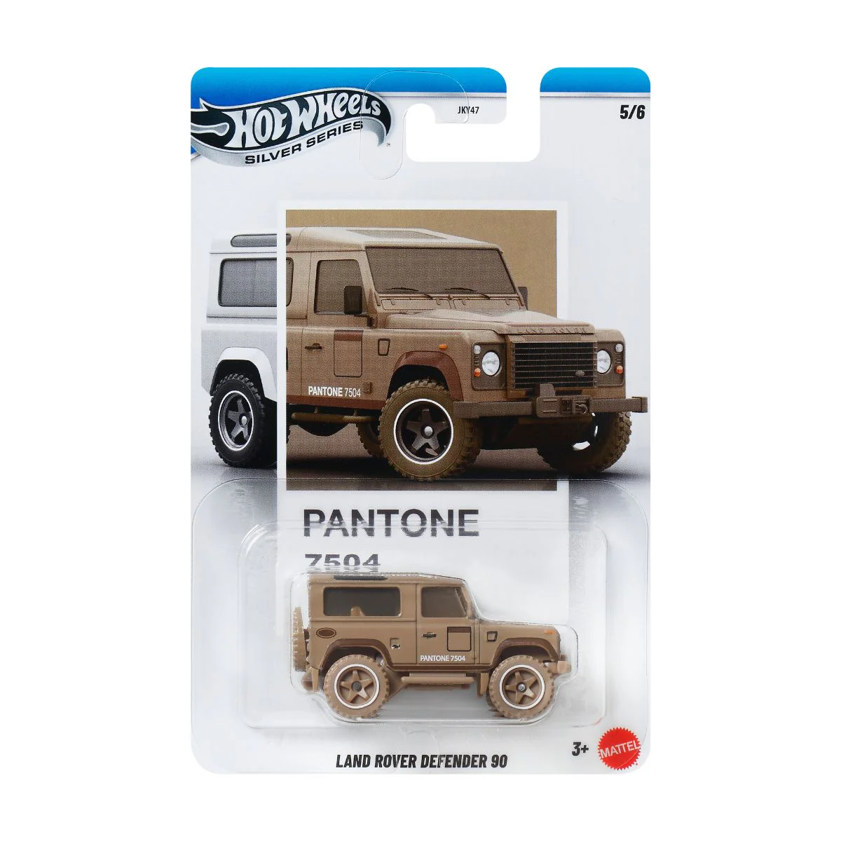 Mattel Hot Wheels - Silver Series, Pantone 7504 , Land Rover Defender 90 (5/6) JKY62 (JKY47)