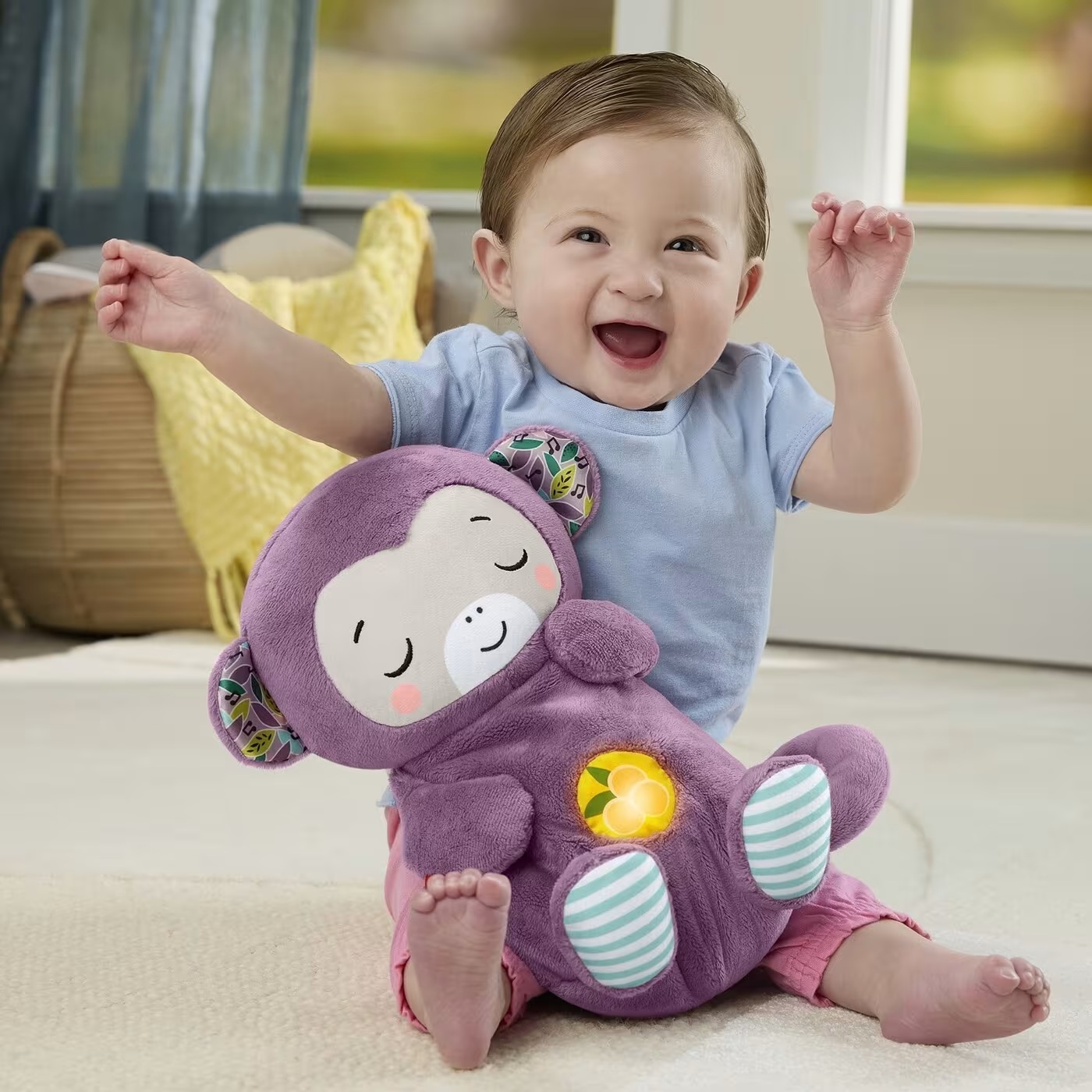 Fisher Price - Soothe ΄N Snuggle, Purple Monkey JLH41