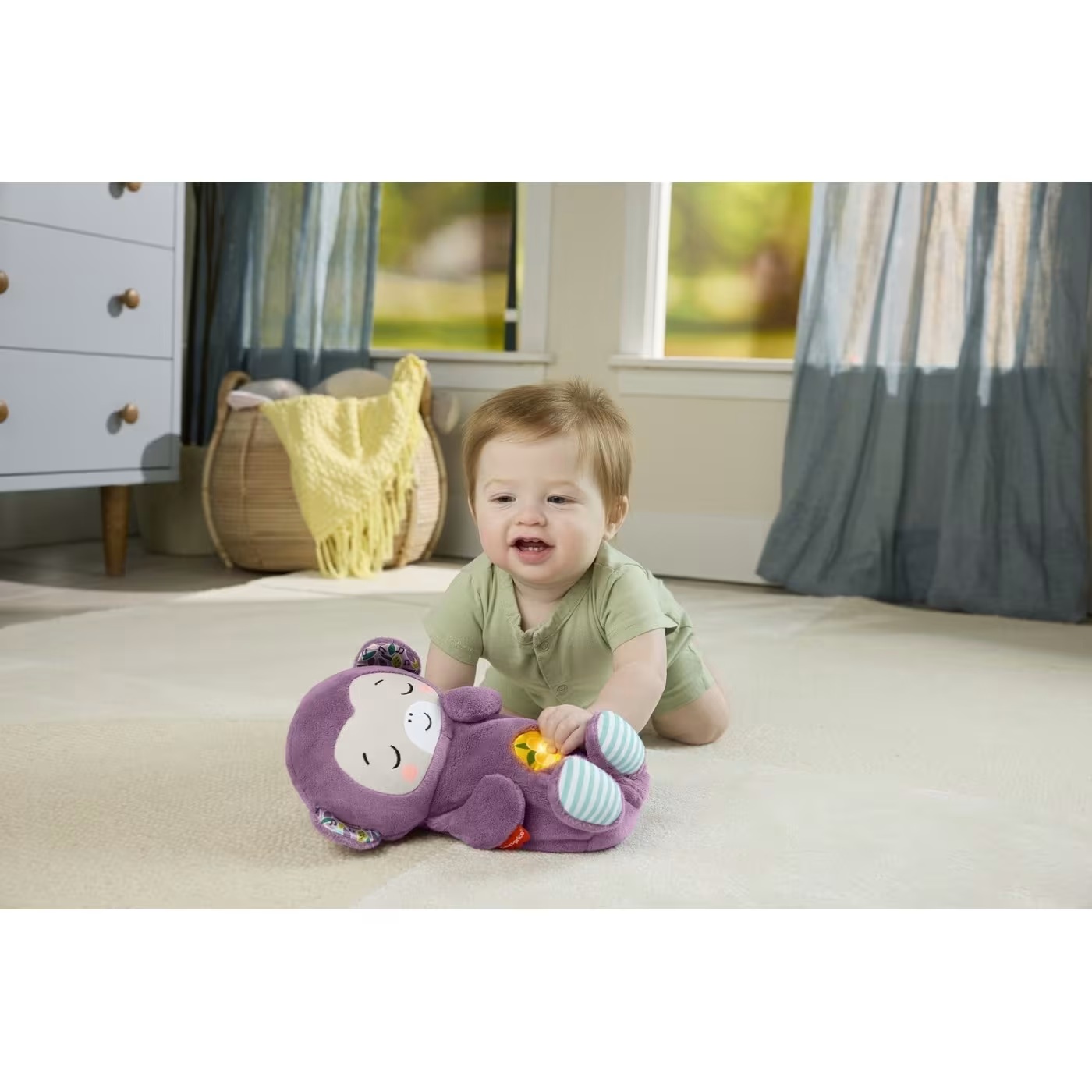 Fisher Price - Soothe ΄N Snuggle, Purple Monkey JLH41