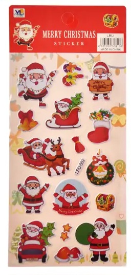 Αυτοκόλλητα Puffy, Χριστουγεννιάτικα LRU-002