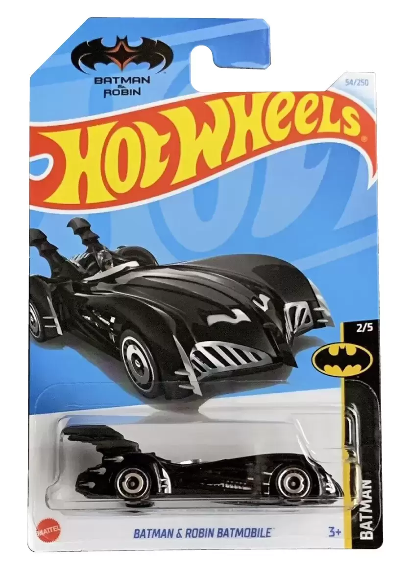 Mattel Hot Wheels - Αυτοκινητάκι Batman, Batman & Robin Batmobile (2/5) HRY54 (5785)