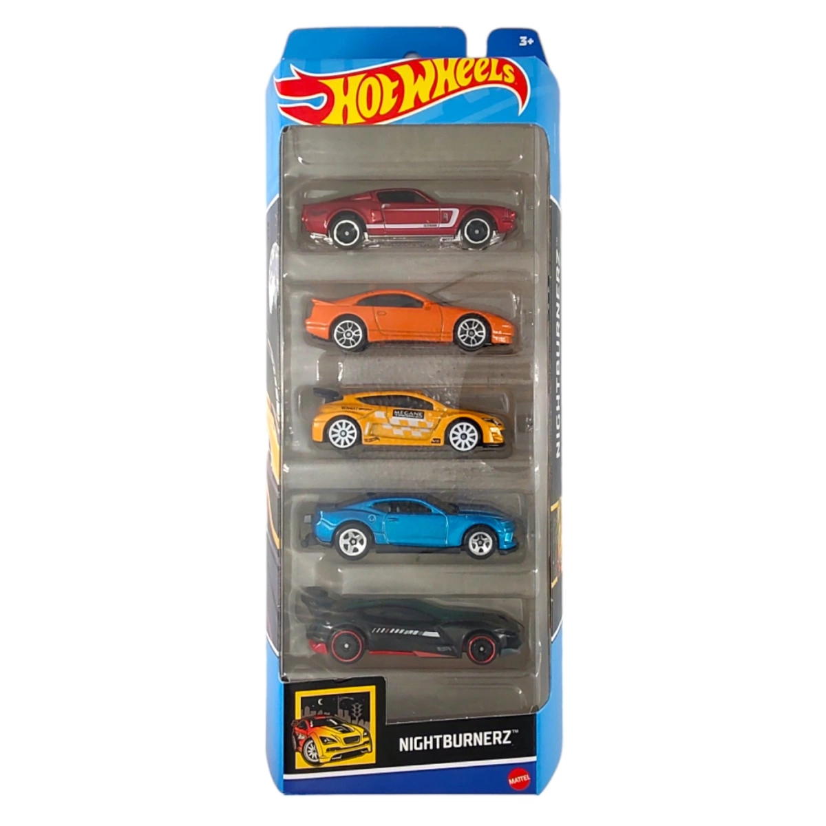 Mattel Hot Wheels – Αυτοκινητάκια 1:64 Σετ Των 5, Nightburnerz HTV43 (01806)