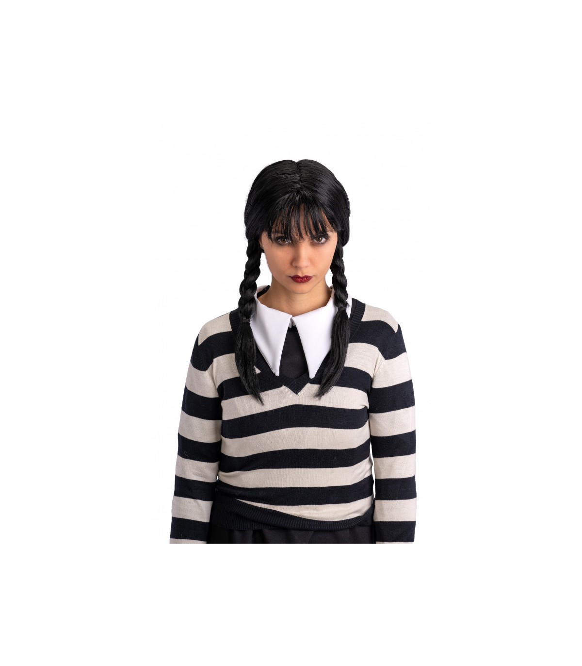 Carnival Toys - Περούκα Κορίτσι Του Τρόμου Με Κοτσίδες Και Αφέλειες 02196