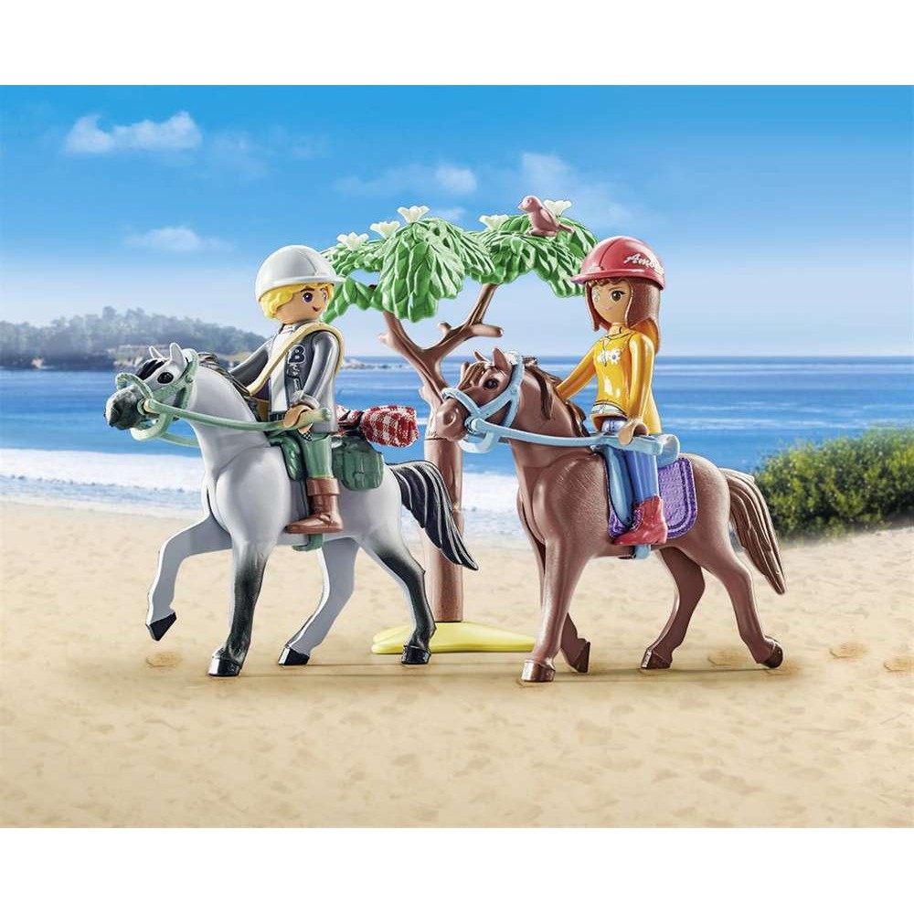 Playmobil Horses Of Waterfall - Starter Pack Βόλτα στην Παραλία με την Amelia και τον Ben 71470