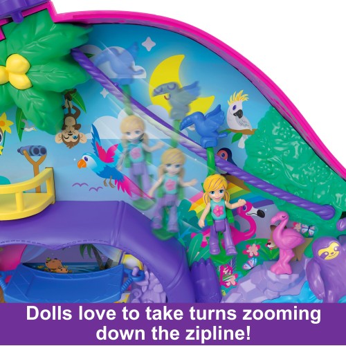 Mattel Polly Pocket - Sloth Family 2-in-1 Purse Compact HRD40 (GKJ63)