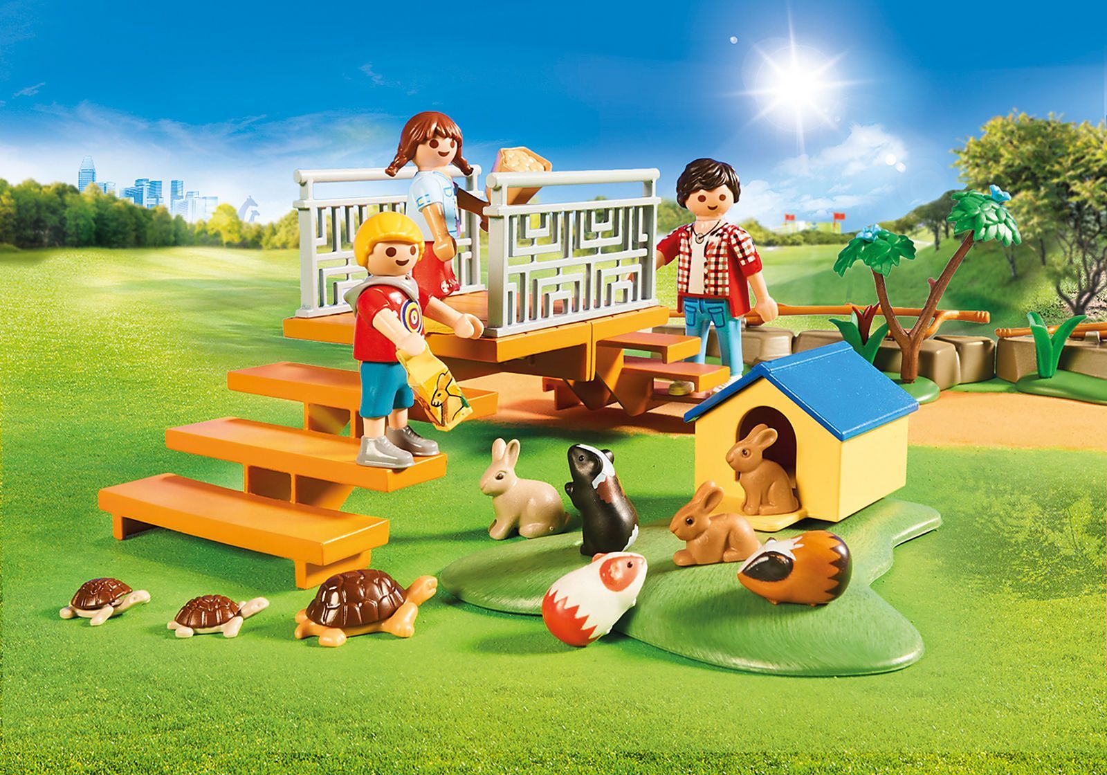 Playmobil Family Fun - Ζωολογικός Κήπος Με Ήμερα Ζωάκια 70342