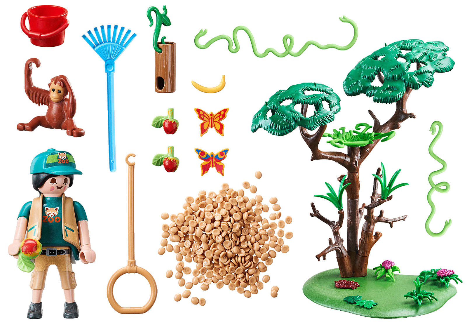 Playmobil Family Fun - Φροντιστής Ζώων Με Ουρακοτάγκους 70345