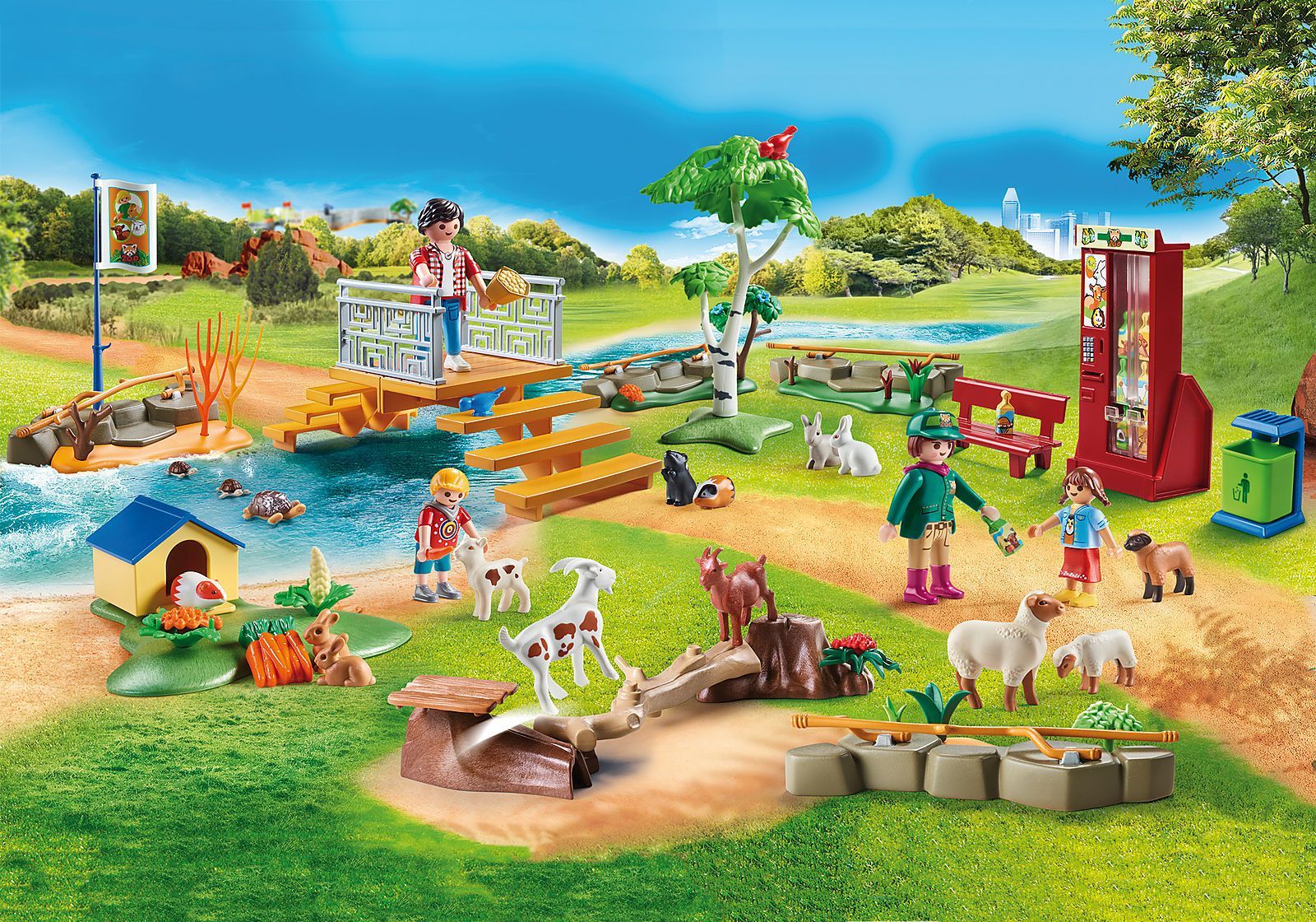 Playmobil Family Fun - Ζωολογικός Κήπος Με Ήμερα Ζωάκια 70342