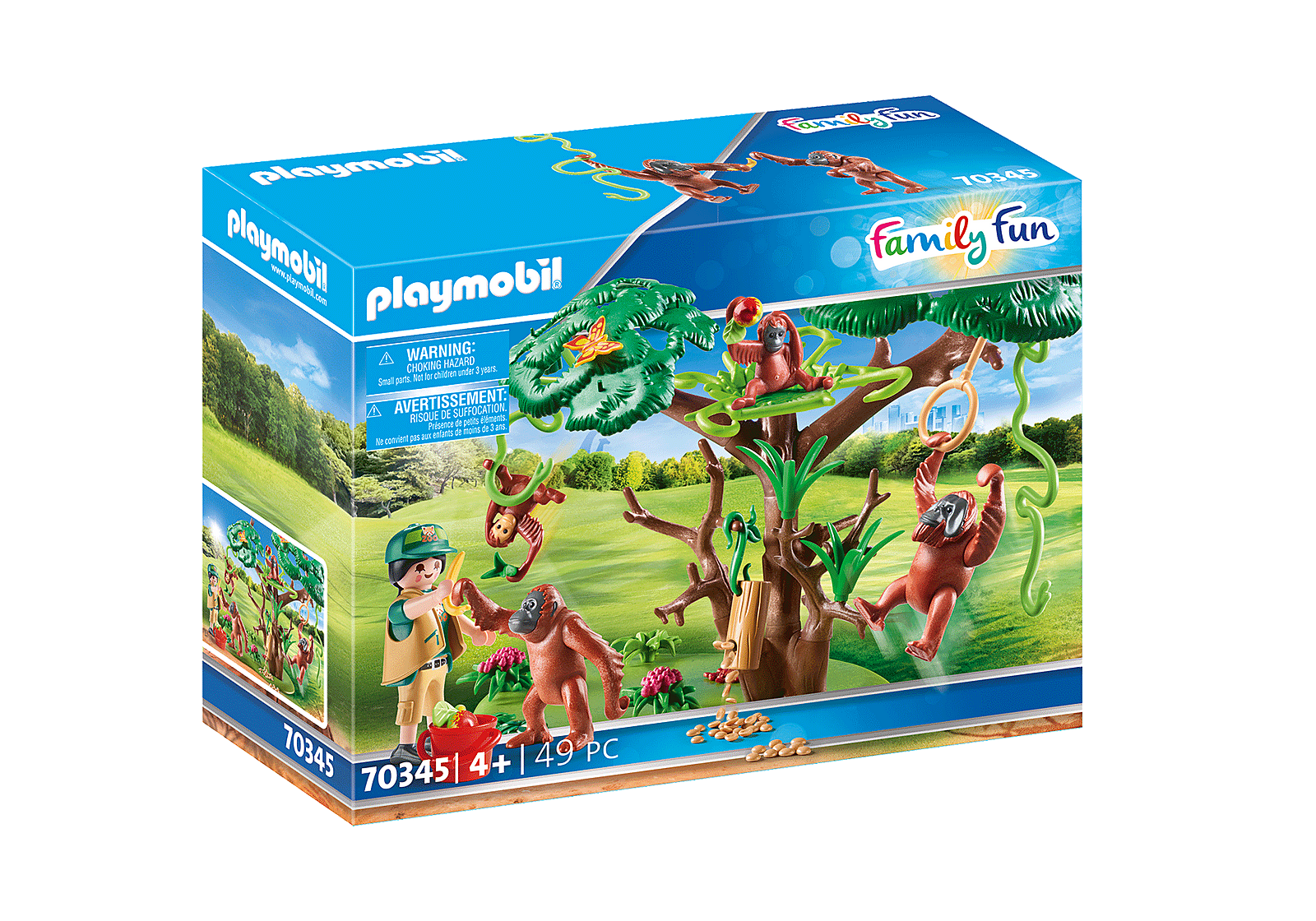 Playmobil Family Fun - Φροντιστής Ζώων Με Ουρακοτάγκους 70345