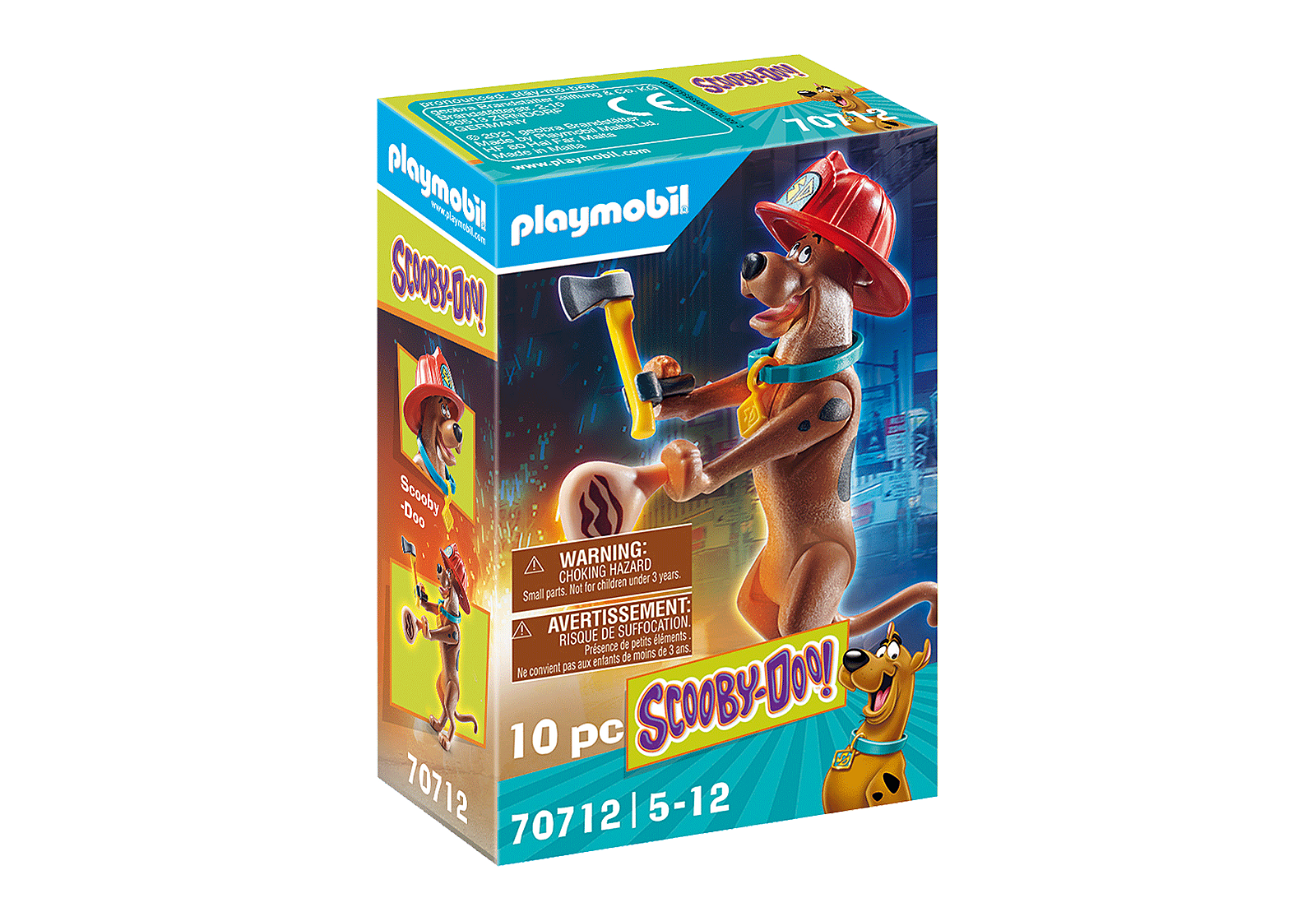 Playmobil Scooby Doo - Συλλεκτική Φιγούρα Scooby "Πυροσβέστης"70712