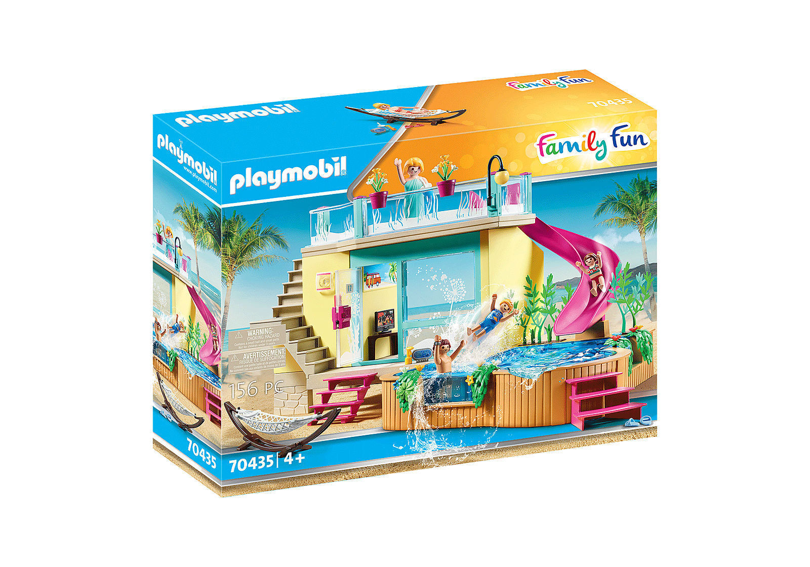 Playmobil Family Fun - Μπανγκαλόου Με Πισίνα 70435