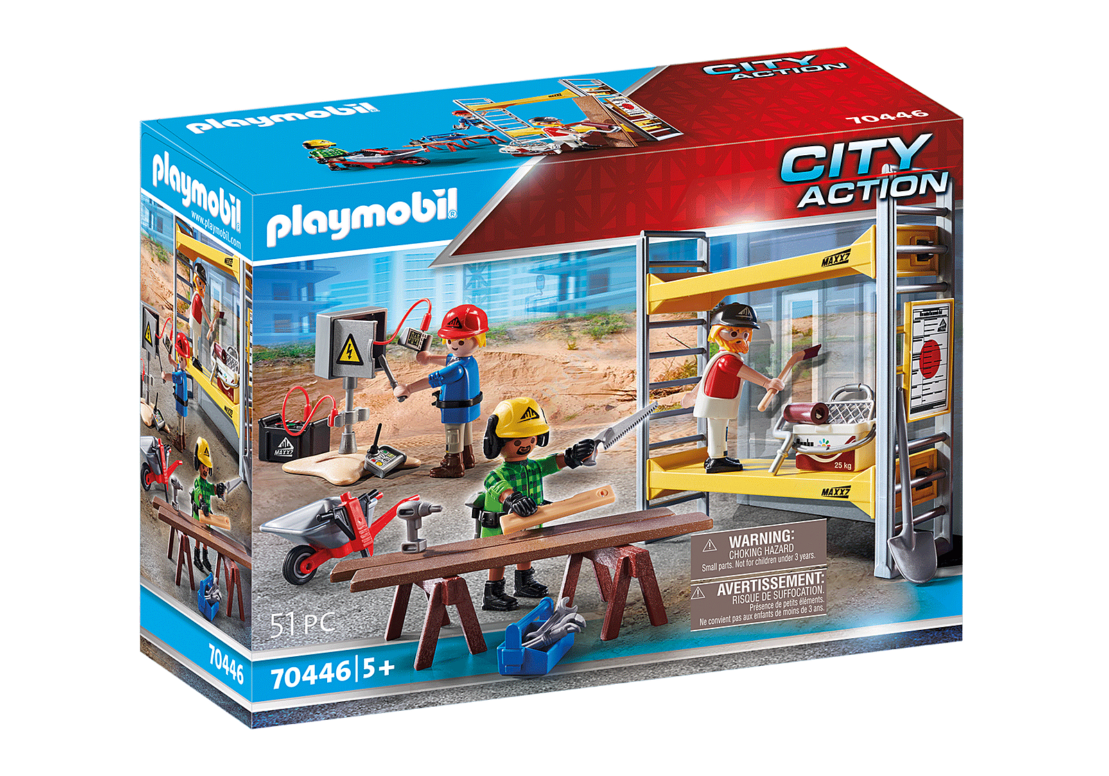 Playmobil City Action - Εργάτες Με Σκαλωσιά 70446