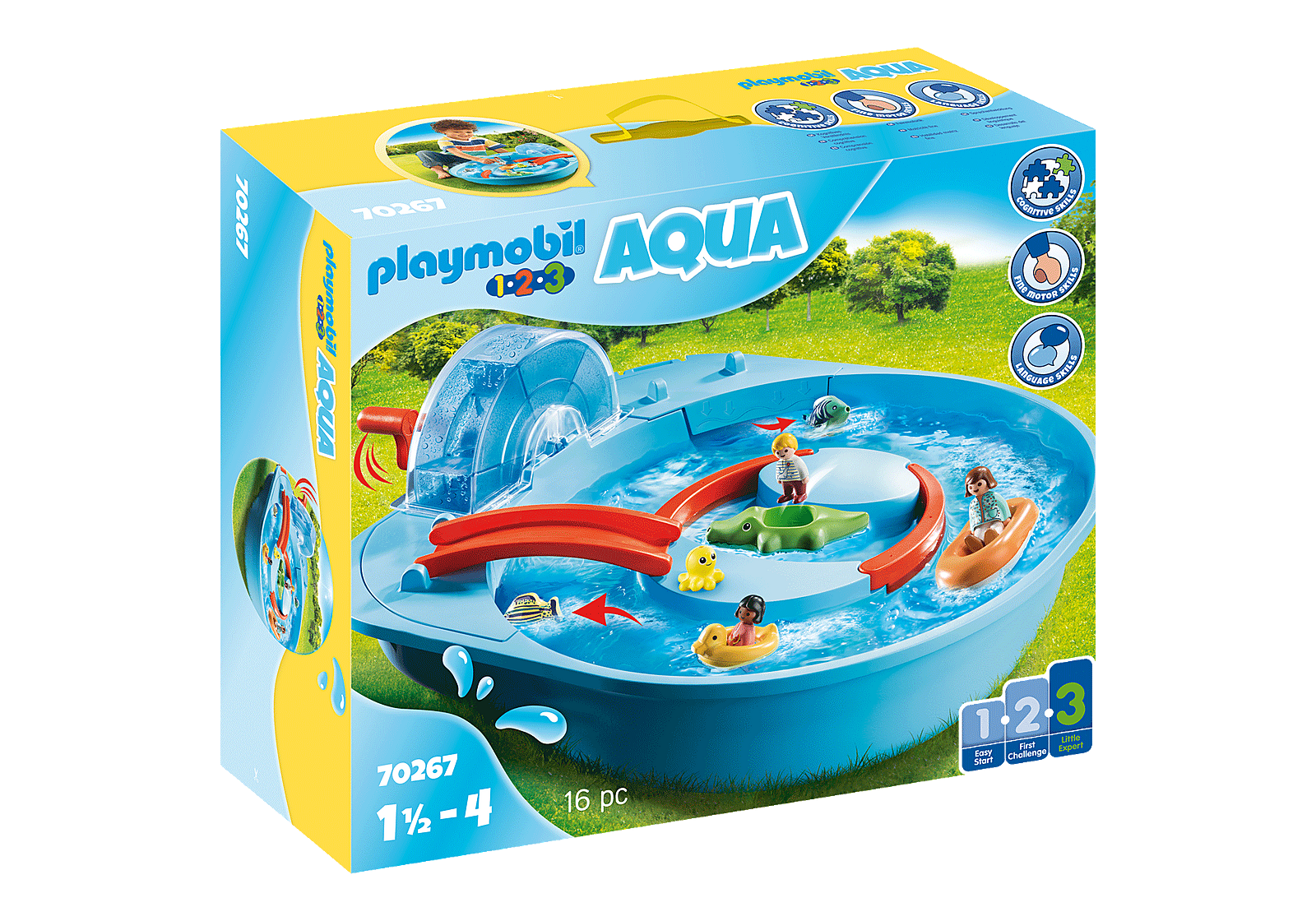 Playmobil 1.2.3 - Μεγάλο Aqua Park Mε Nερόμυλο 70267