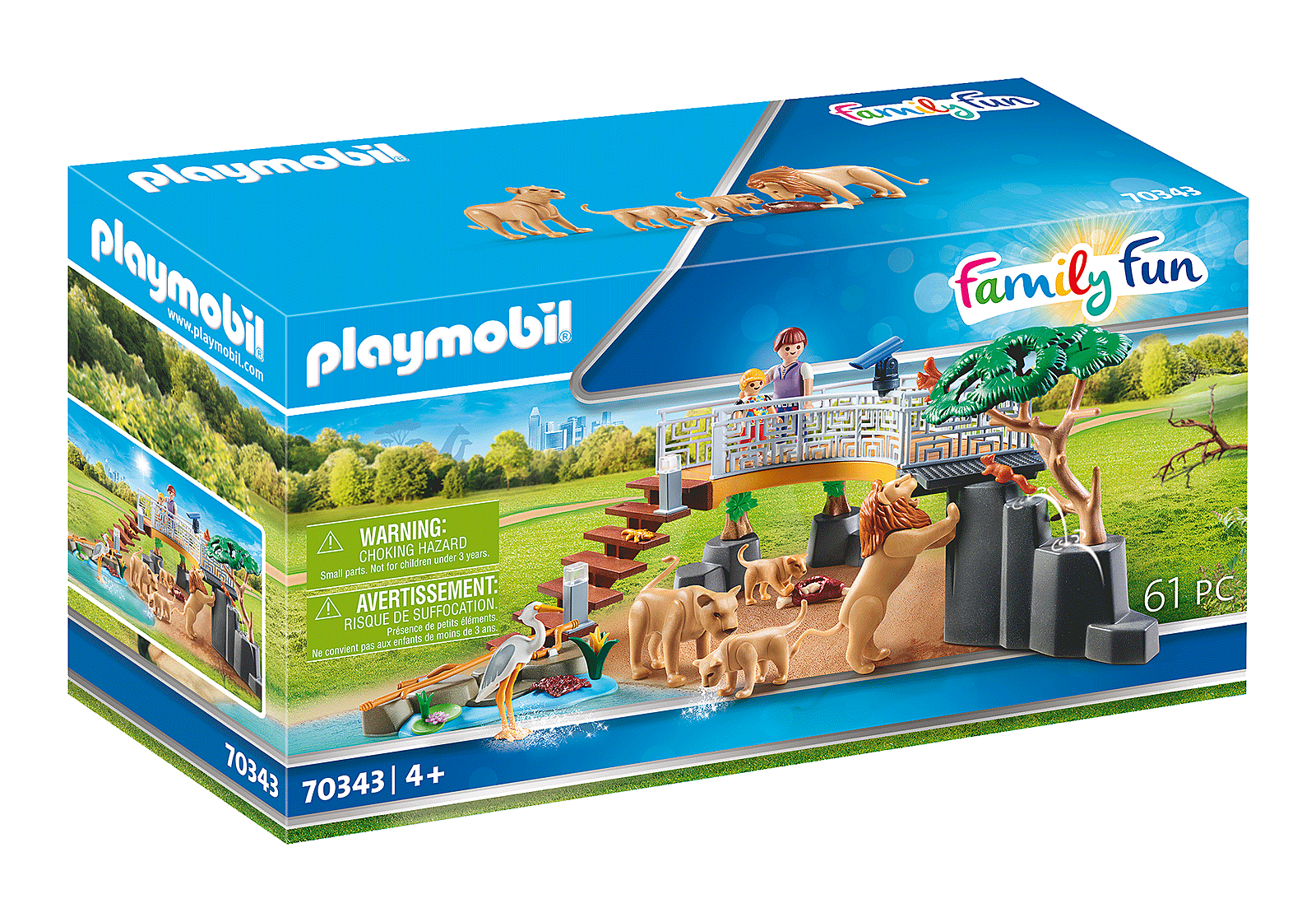 Playmobil Family Fun - Οικογένεια Λιονταριών 70343