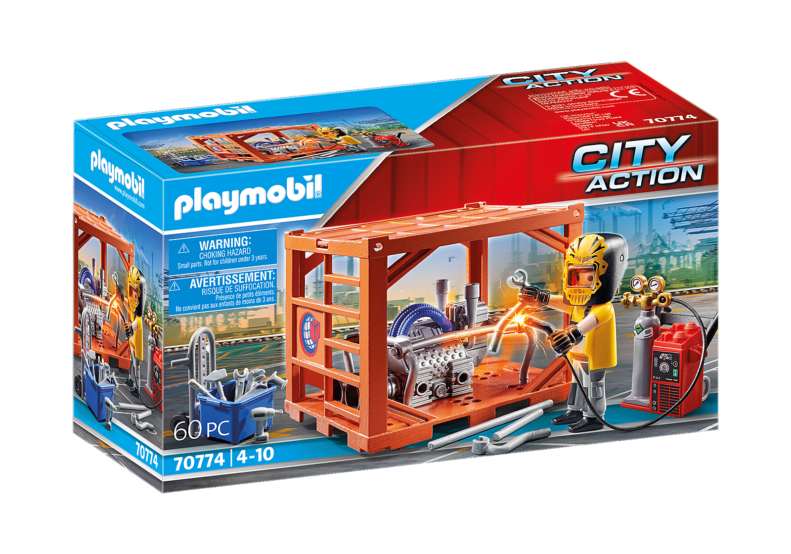 Playmobil City Action - Κατασκευαστής Container 70774