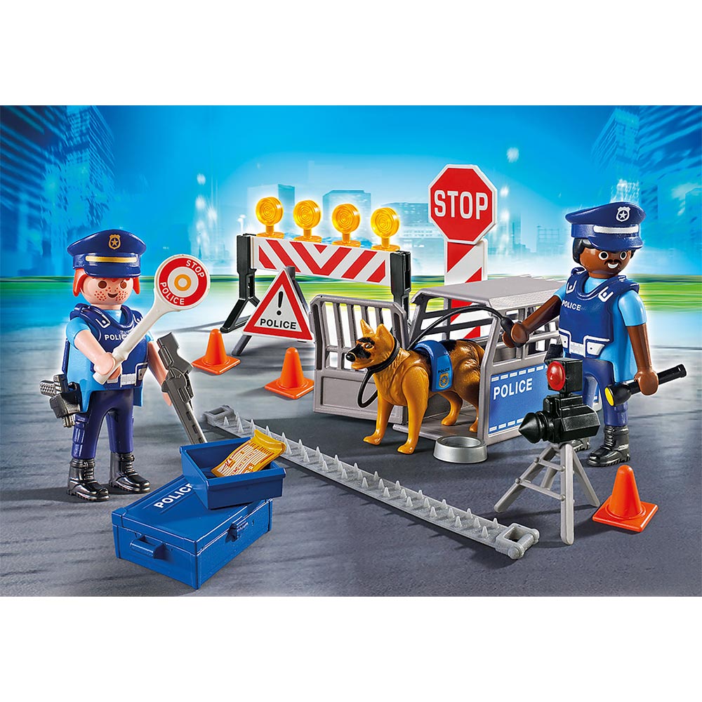 Playmobil City Action - Οδόφραγμα Αστυνομίας 6924