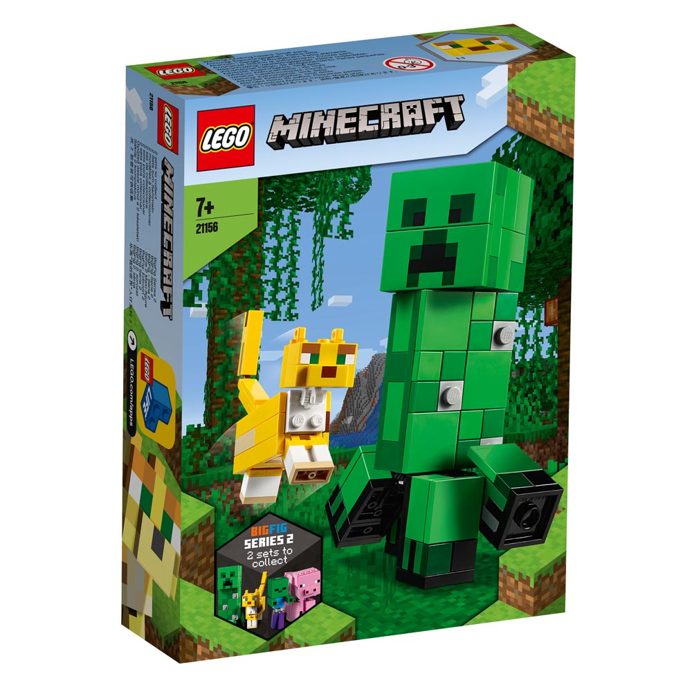 Lego Minecraft - BigFig Creeper and Ocelot 21156