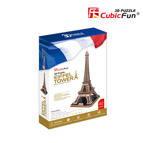 Cubic Fun - 3D Puzzle Eiffel Tower 82 Pcs MC091h
